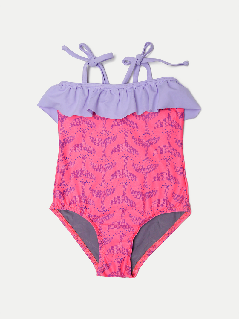 Traje de Baño Niña One Piece - Whale Pink - 6 Meses a 14 Años