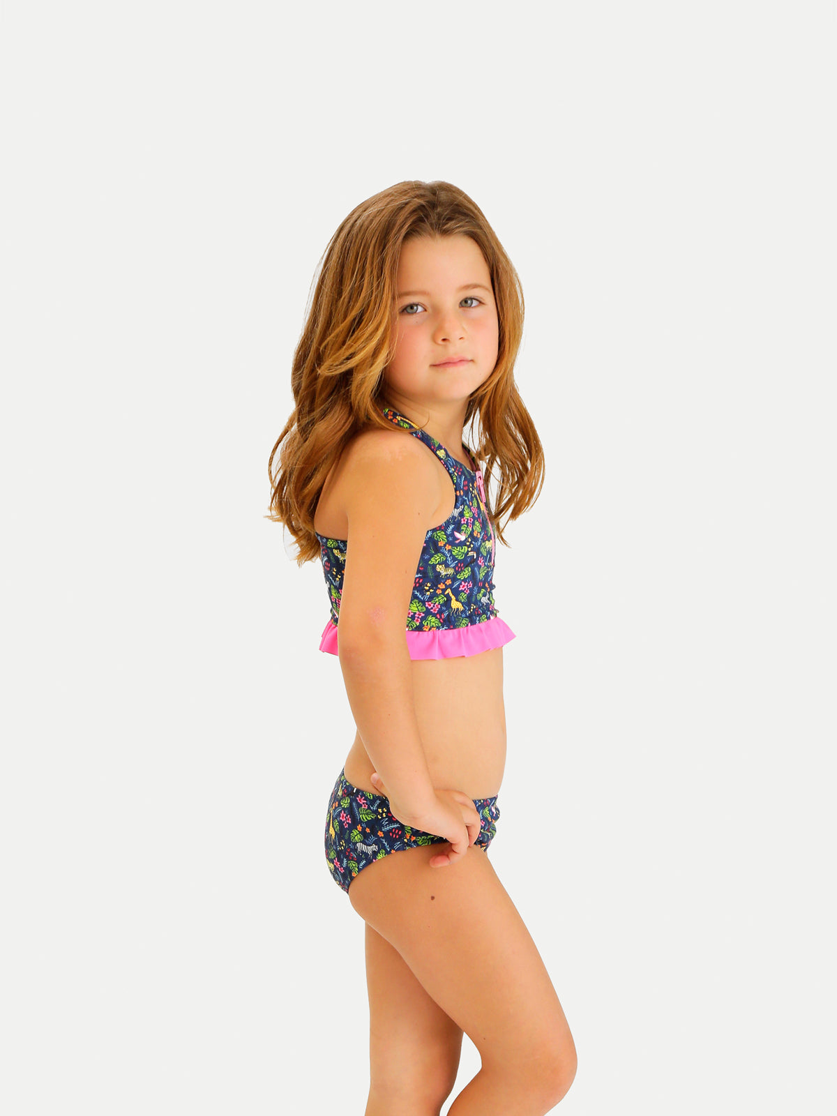 Traje de Baño Niña Bikini - Top and Bottom Zoo Bikini - 6 Meses a 14 Años