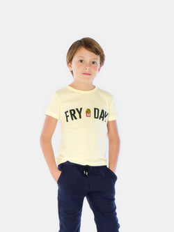 Camiseta Algodón Niño - T-Shirt Fries - Manga Corta