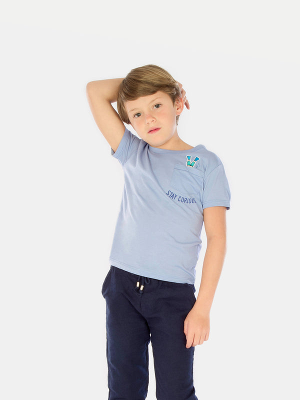 Camiseta Algodón Niño - T-Shirt Ocean - Manga Corta