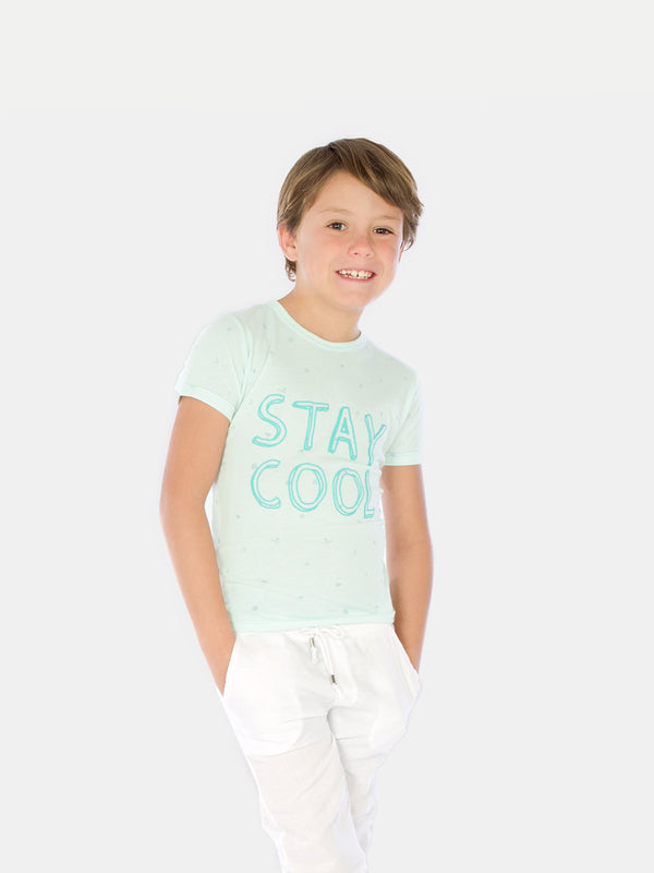 Camiseta Algodón Niño - T-Shirt Paradise - Manga Corta