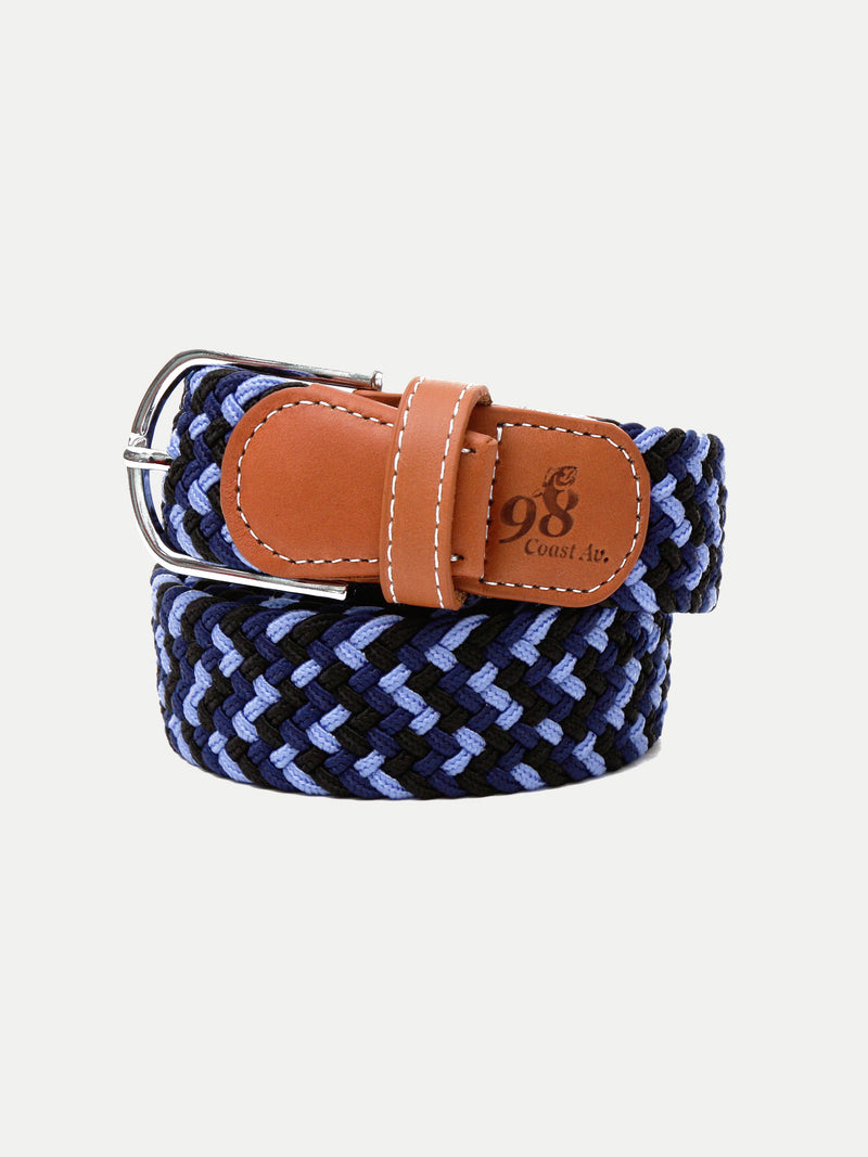CINTURÓN NAVY AZUL & NEGRO - UNITALLA