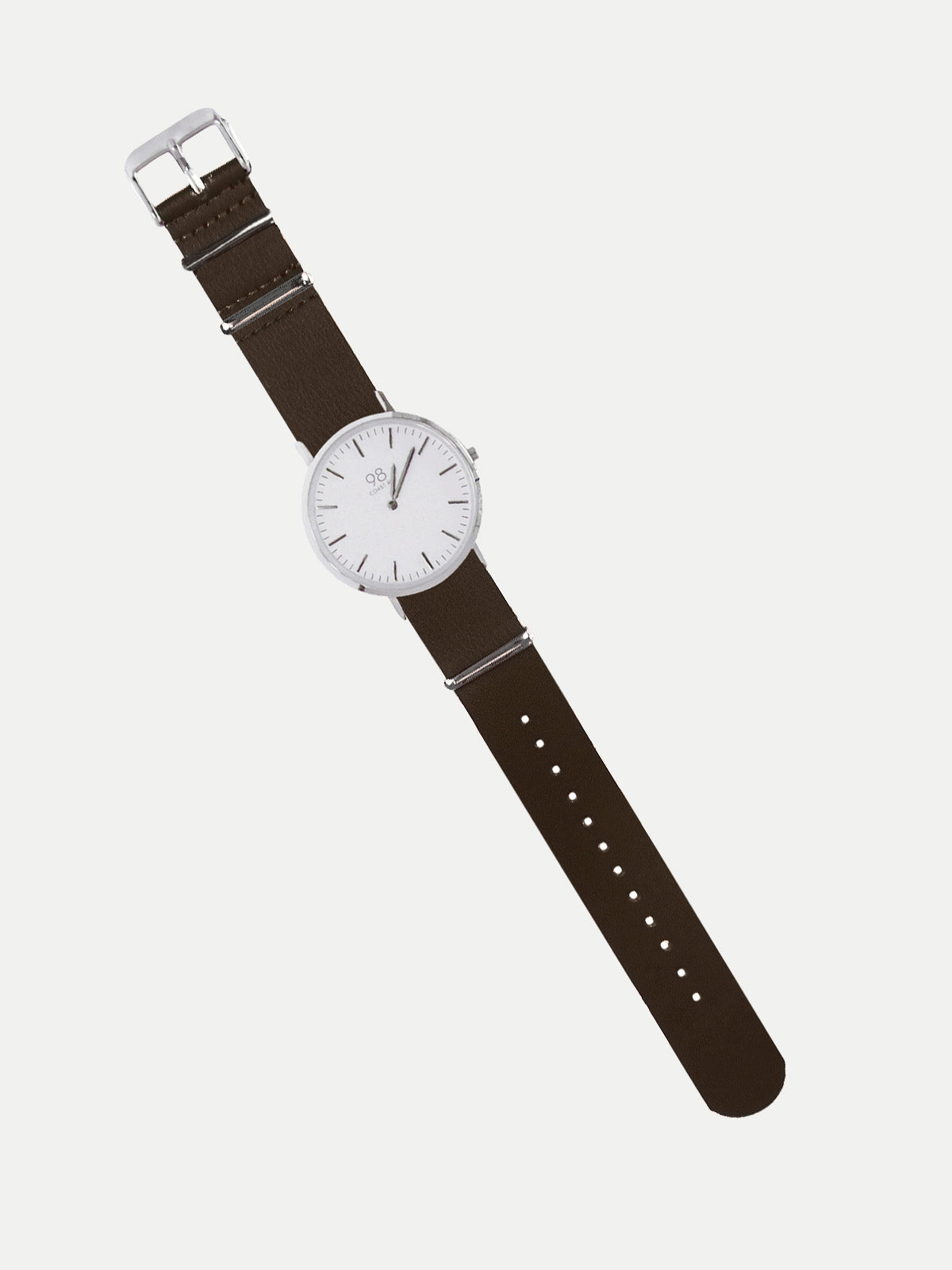 Correa - Correa para Reloj Piel Chocolate - Correa Intercambiable de Cuero - No Incluye Reloj