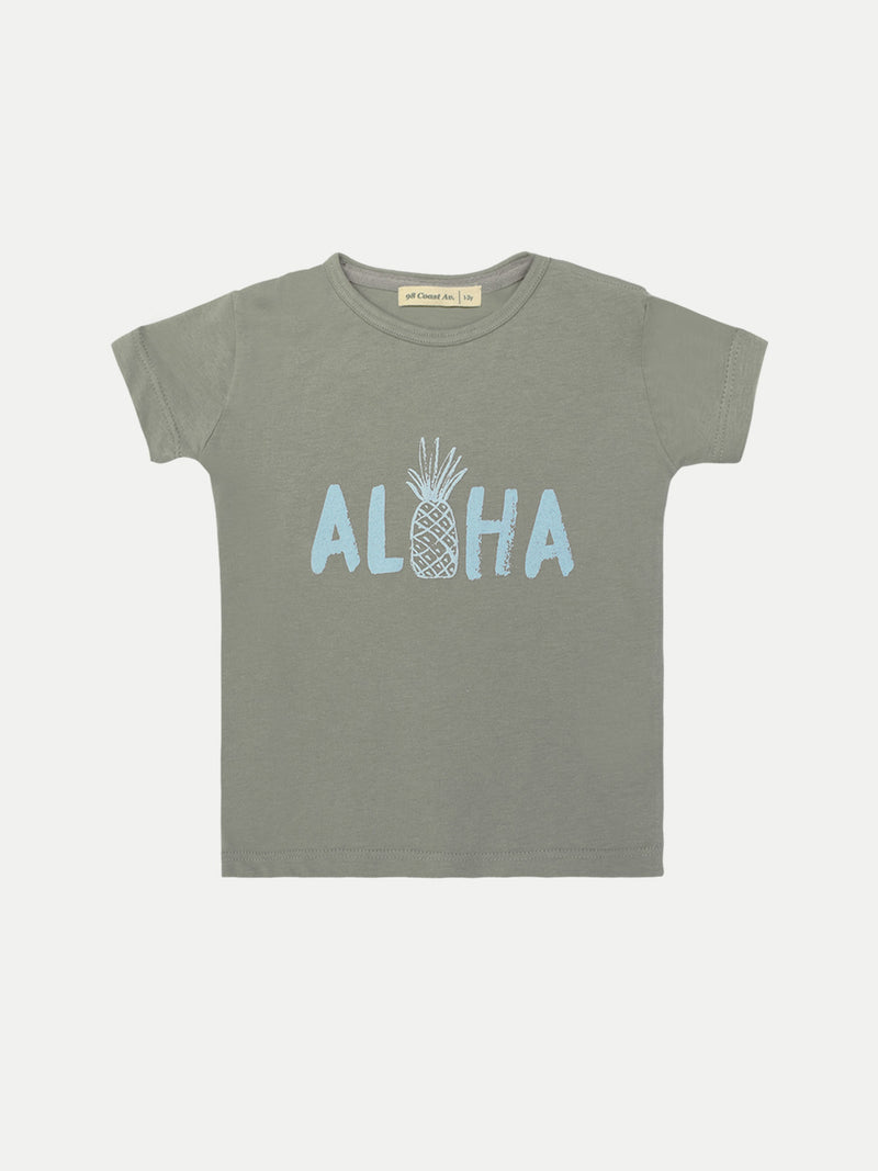 Camiseta Algodón Niño - T-Shirt Pineapple - Manga Corta