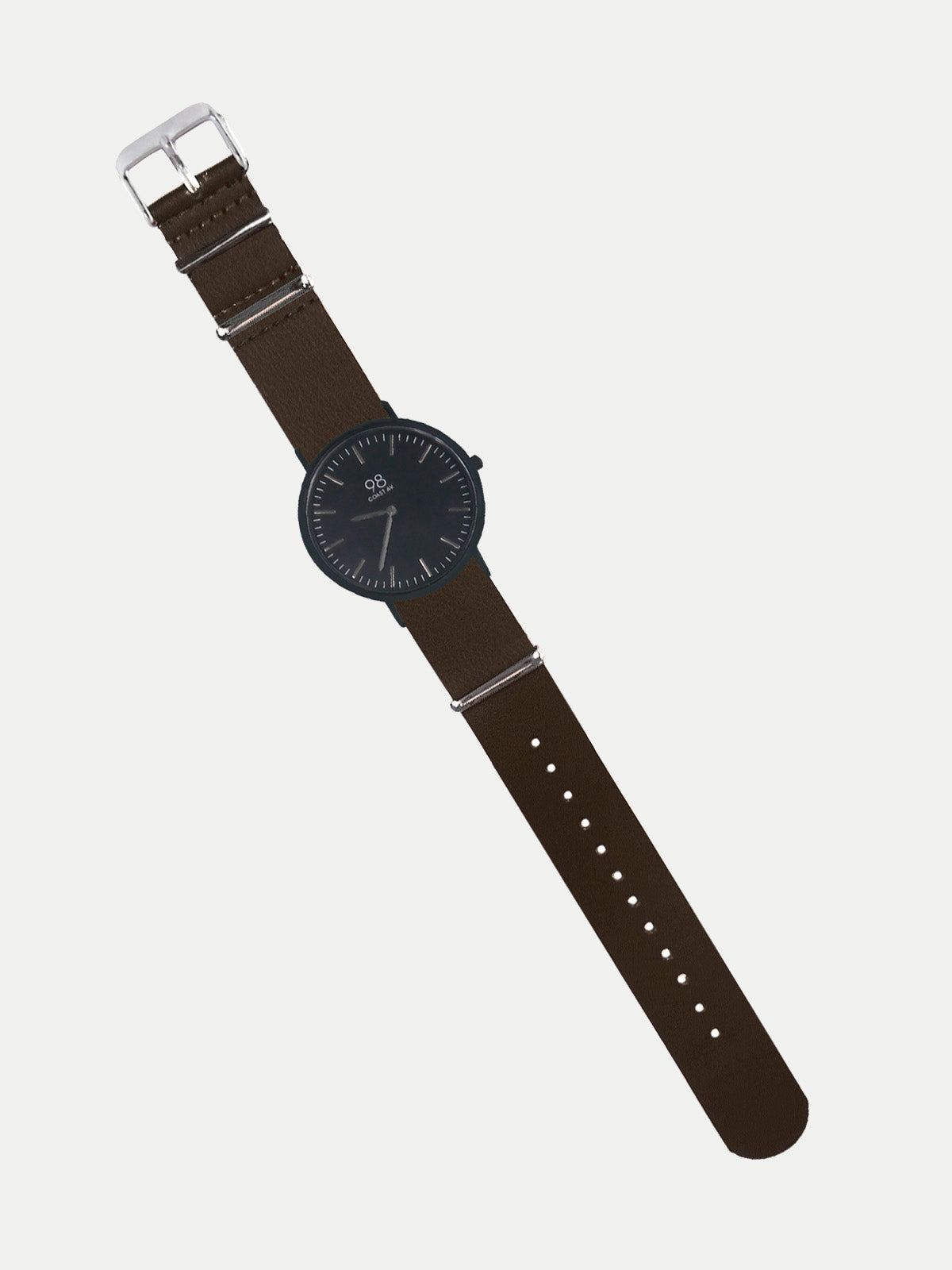 Correa - Correa para Reloj Piel Chocolate - Correa Intercambiable de Cuero - No Incluye Reloj