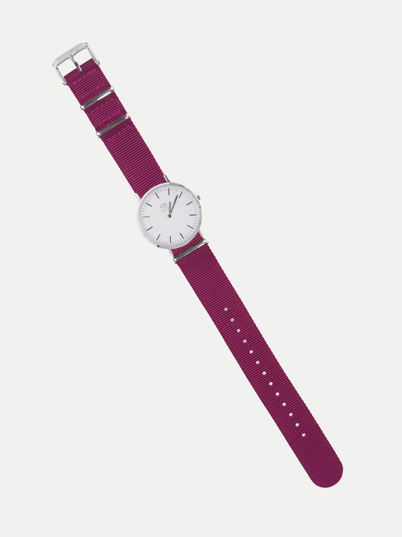 Correa para Reloj Fucsia - Correa Intercambiable de Nylon - No Incluye Reloj