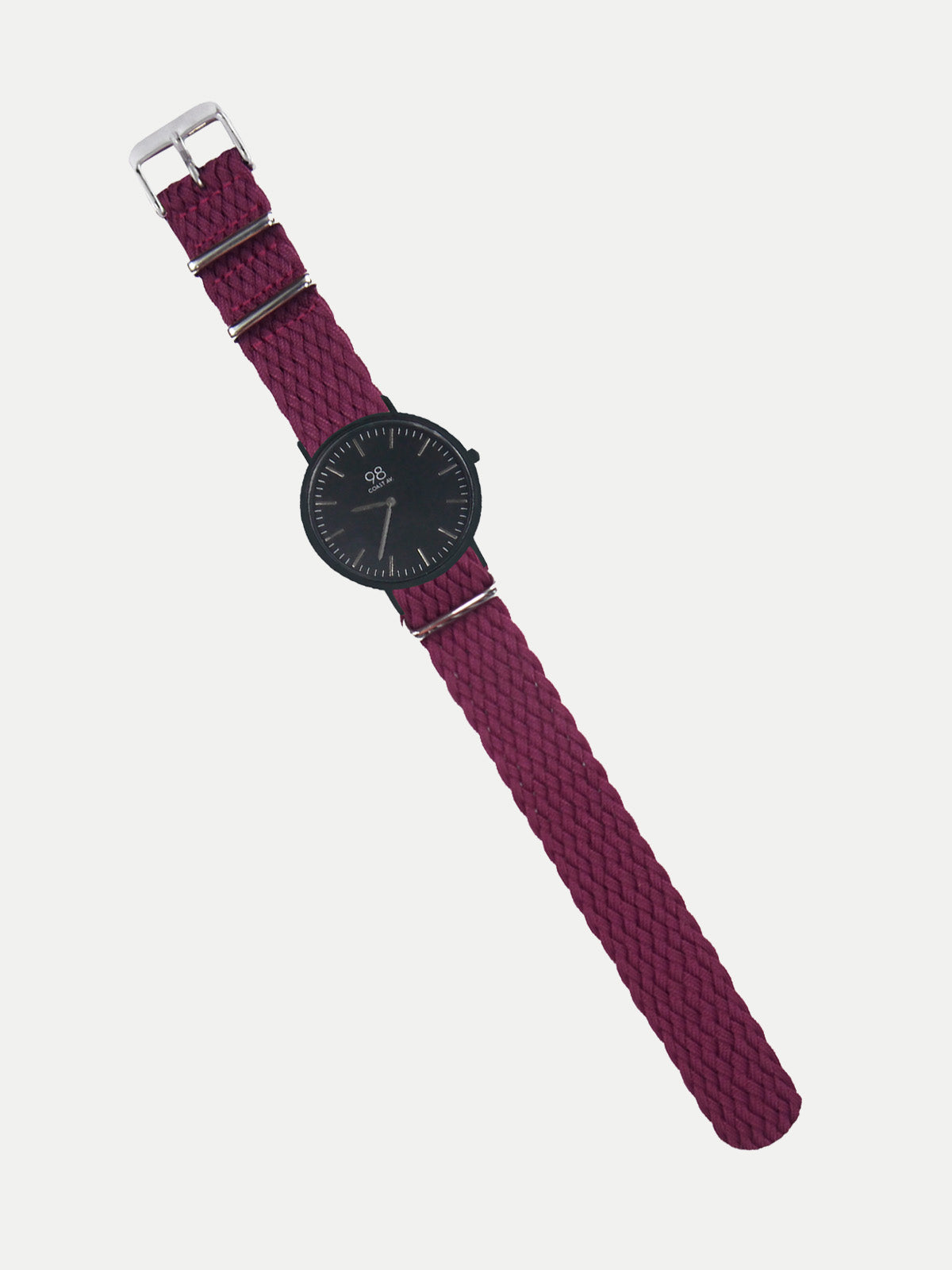 Correa - Correa para Reloj Trenzada Fucsia - Correa Intercambiable - No Incluye Reloj
