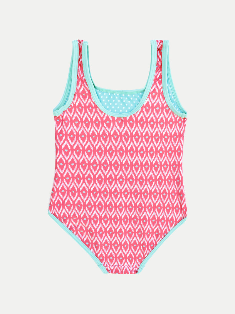 Traje de Baño Niña Entero - Pink Stars One Piece - 6 Meses a 14 Años