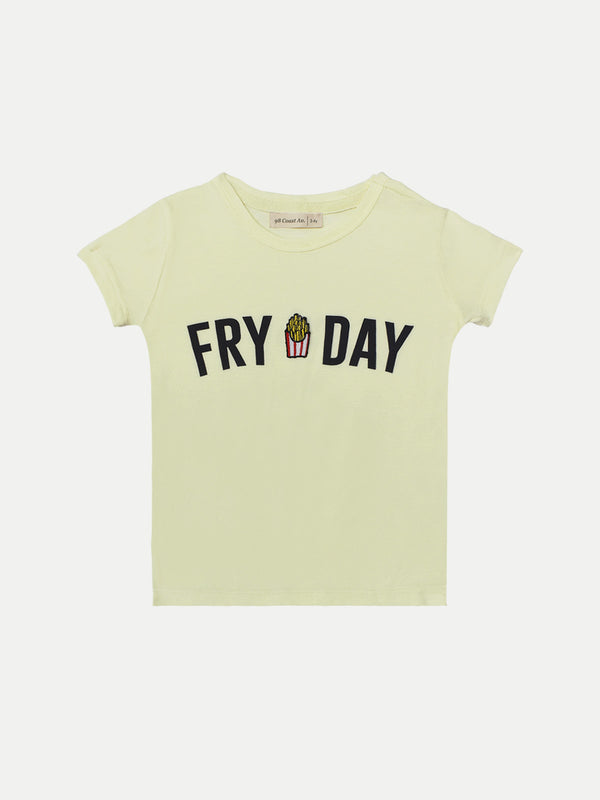Camiseta Algodón Niño - T-Shirt Fries - Manga Corta
