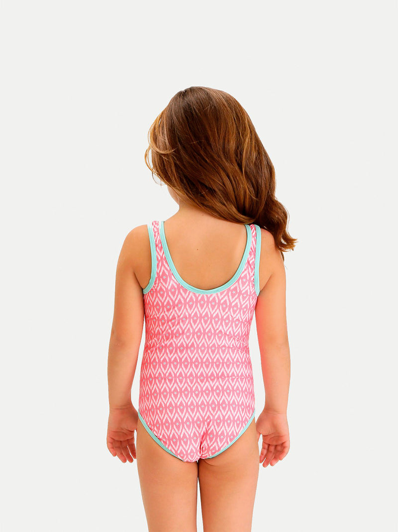 Traje de Baño Niña Entero - Pink Stars One Piece - 6 Meses a 14 Años