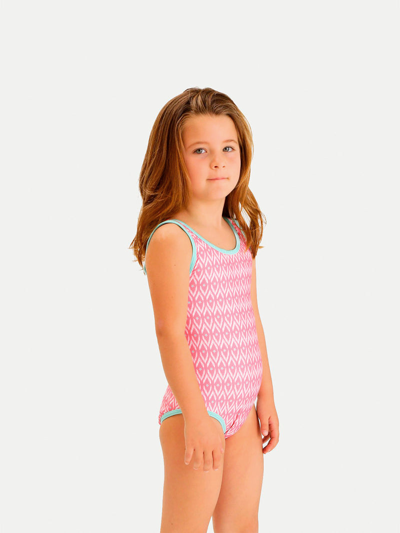 Traje de Baño Niña Entero - Pink Stars One Piece - 6 Meses a 14 Años