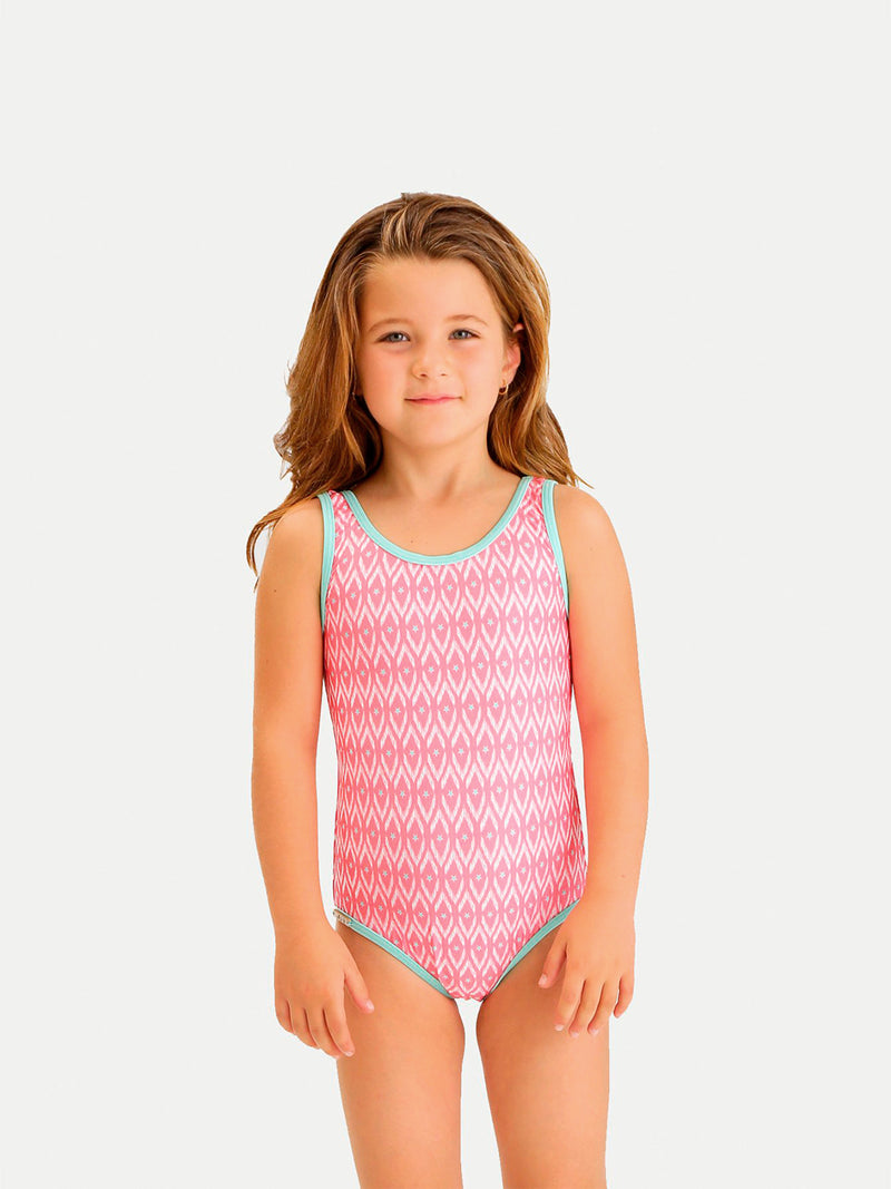 Traje de Baño Niña Entero - Pink Stars One Piece - 6 Meses a 14 Años